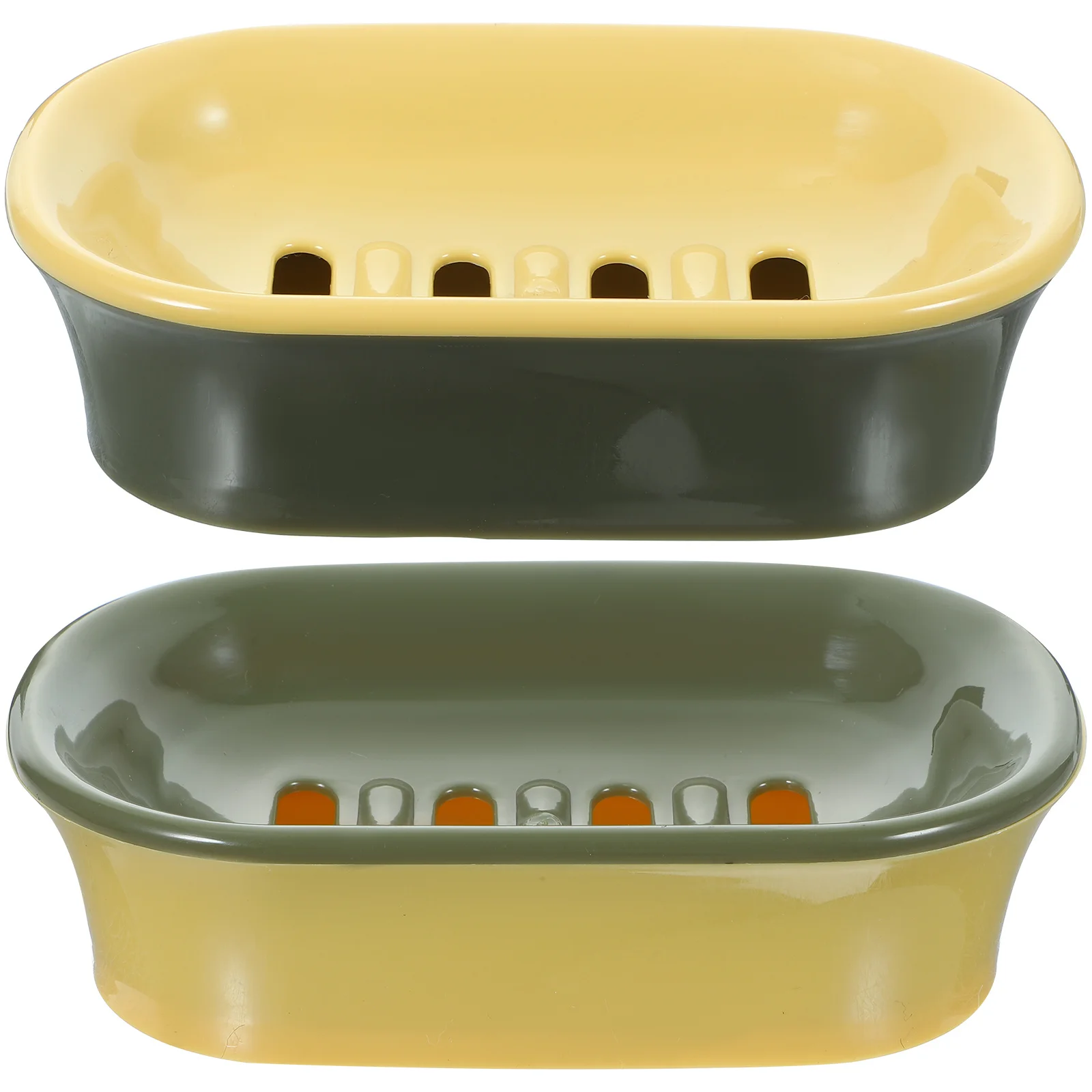 

2Pcs Double-Layer Soap Holders Portable Storage Boxes for Travel Bath Kitchen Camping Hiking Outdoor Soap Travel Case