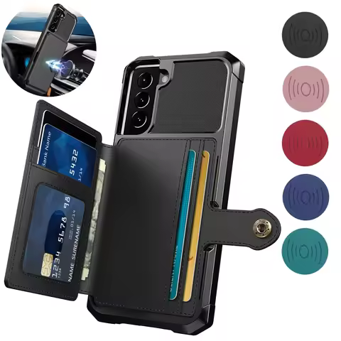 Magnetic Wallet Leather Case For Samsung Galaxy S25 Ultra S24 S23 S22 Plus S21 FE A16 A54 A55 A25 A15 A35 A24 Stand Card Cover