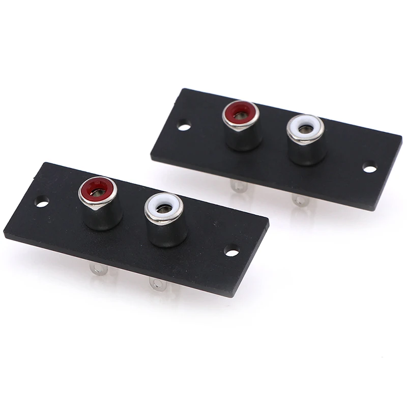 2PCS 2 Way  Copper Core High Temperature Resistant o Socket AV Adapter