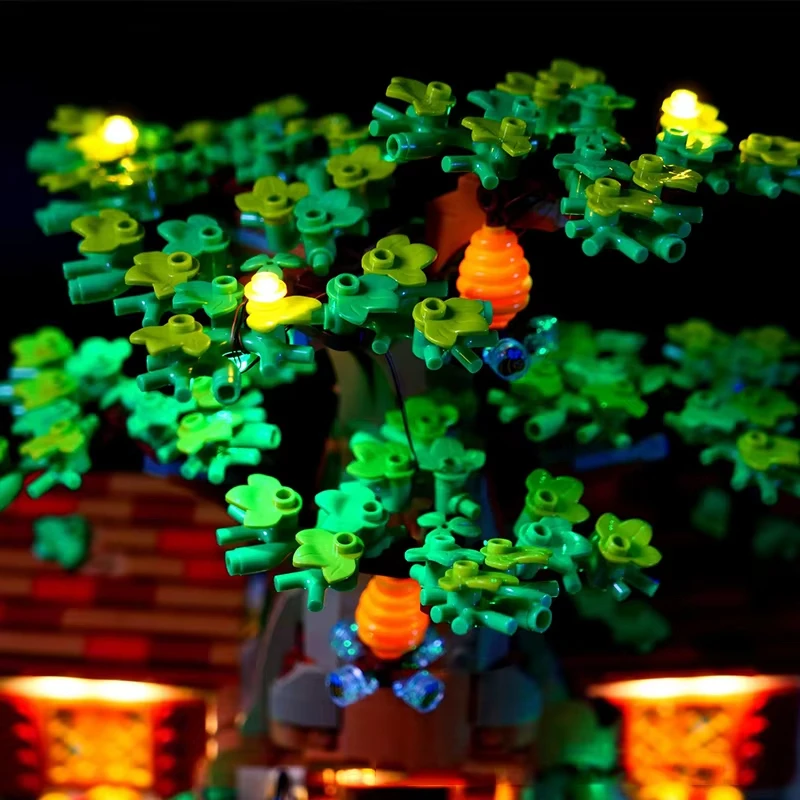 RC DIY LED Light Kit For LEGO 21326 Winnie The Pooh Tree House ( Only LED Light,Without Blocks Model)