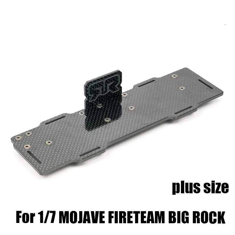 Carbon Fiber Enlarge Battery Compartment Battery Box for 1/7 ARRMA MOJAVE EXB FIRETEAM BIG ROCK RC Truck RC Car