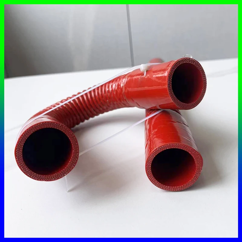 RedUniversal Car Silicone Flexible Pipe Car Radiator Hose Intake Hose Intercooler Tube For High Pressure High Temperature Rubber