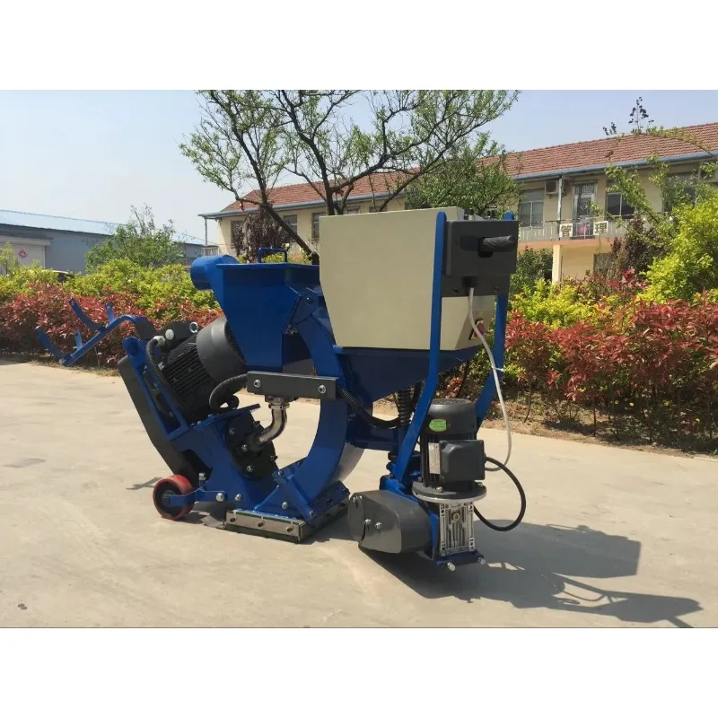 Electric Mobile Shot Blaster Steel Surface Descaling/Stripping Abrasive Cleaning PLC Custom Dimensions Easy Operate