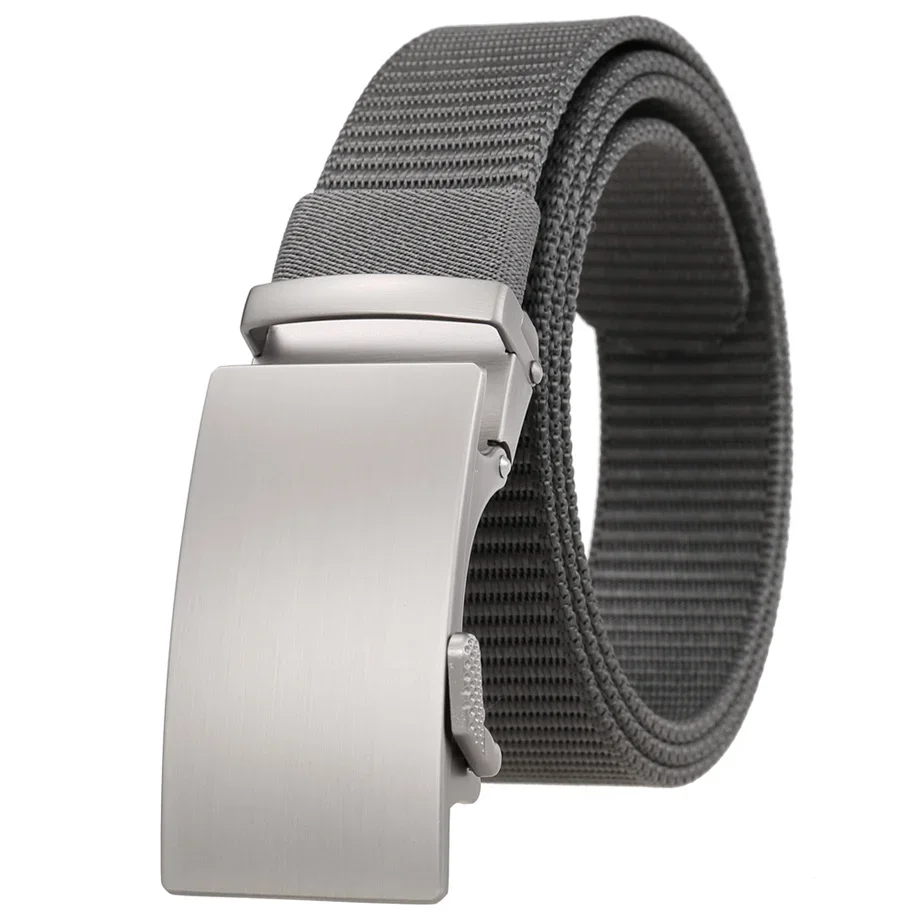 Plyesxale Top Quality Mens Nylon Belts For Jeans 3.5cm Width Automatic Buckle Men Belt Designer Casual Tactical Waistband B49