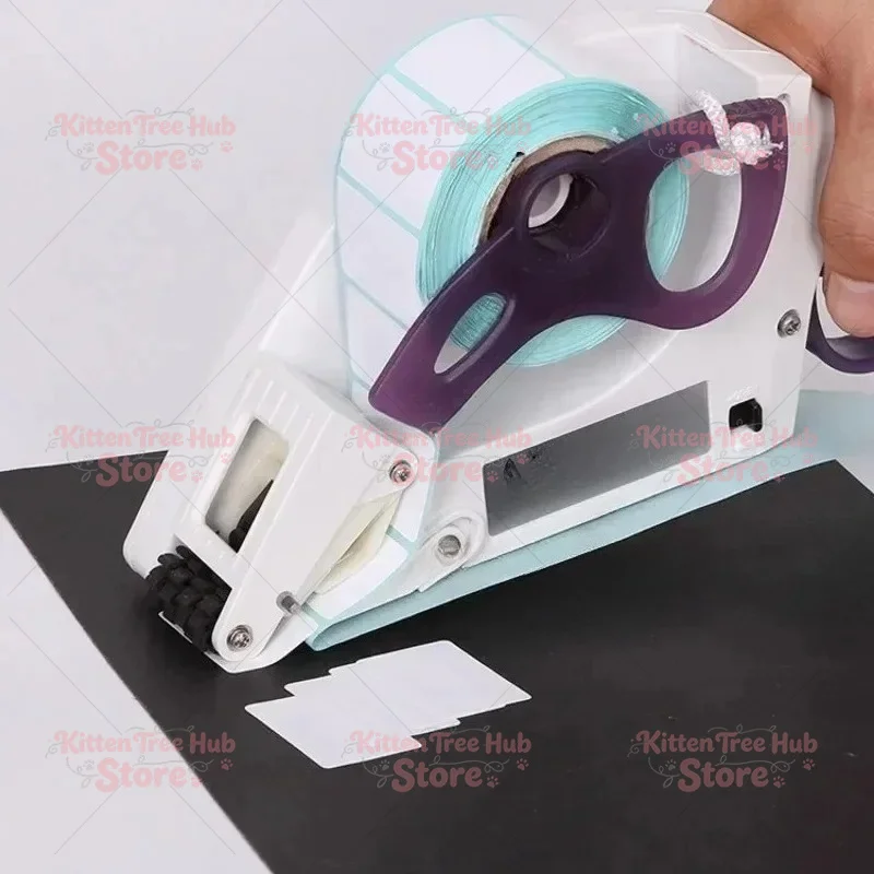 Semi Automatic Sticker Handheld Labeling Plastic Round Bottle Flat Small Self-adhesive Label Machine Supermarket Pricing Tool