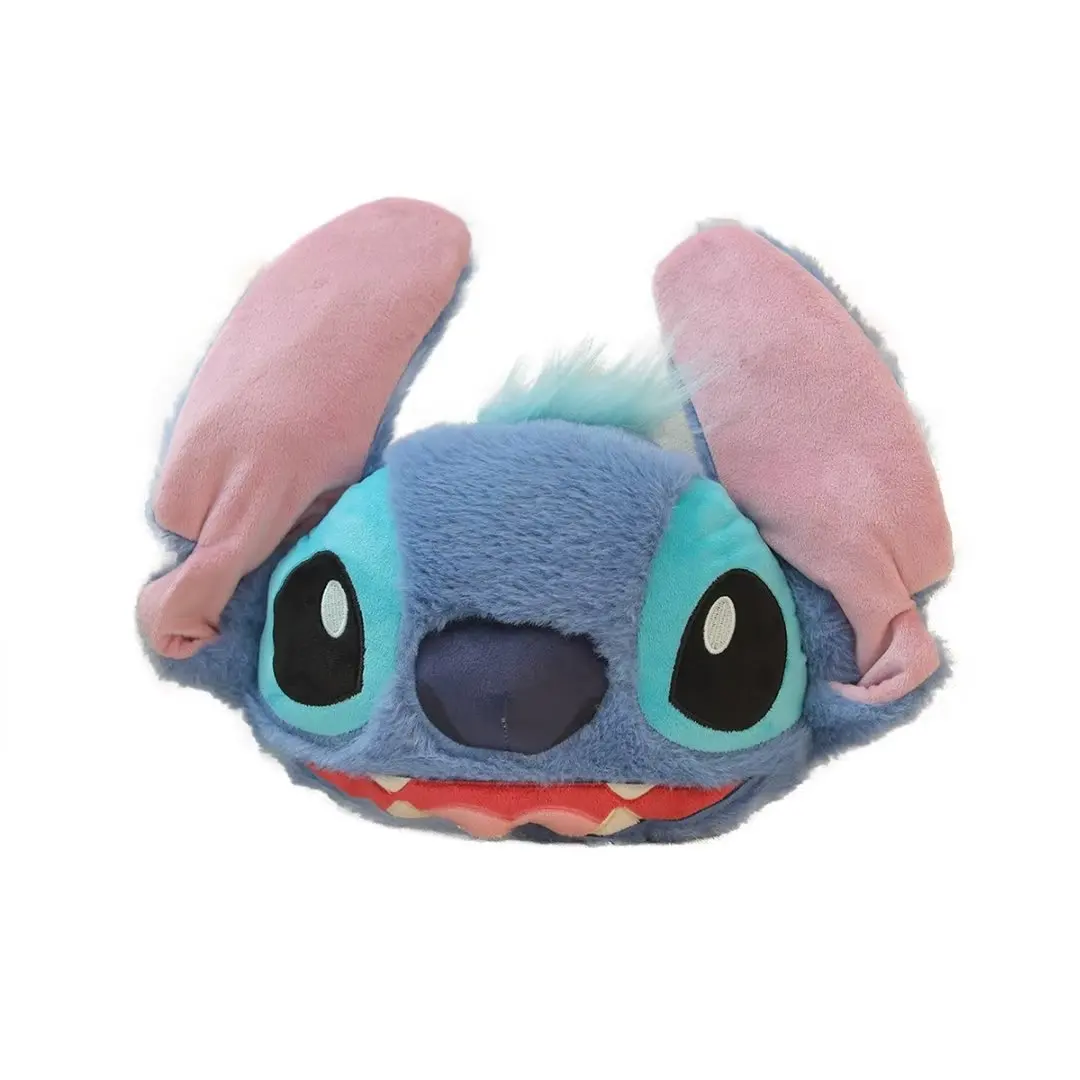 Disney Stitch pas bezpieczeństwa ozdobiony Anime ochraniacz na ramię samochodu dziewczyna kreskówka pluszowa poszewka na poduszkę na prezent świąteczny