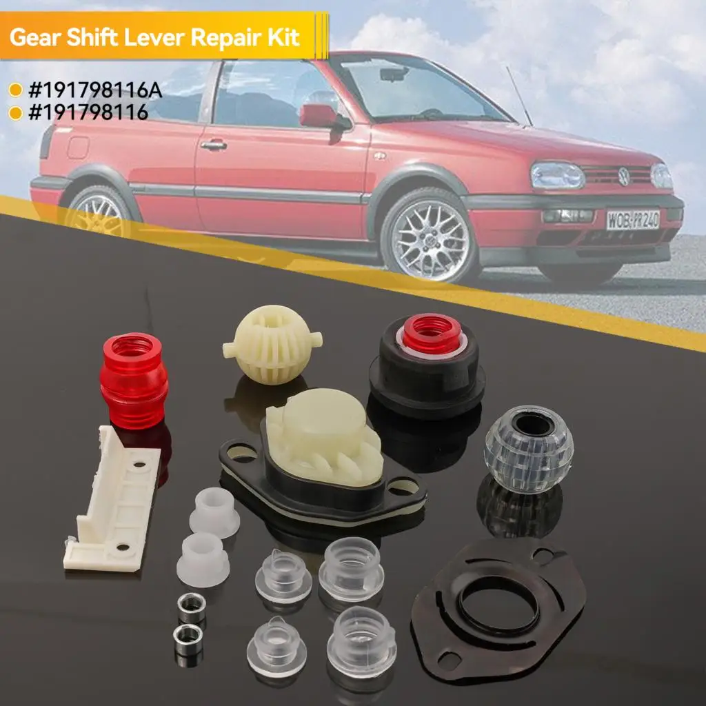 191798116A Car Styling Manual Transmission Models Gear Shift Lever Repair Kit Fit For VW GOLF POLO JETTA MK2 1.6/1.8 Seat Toleto