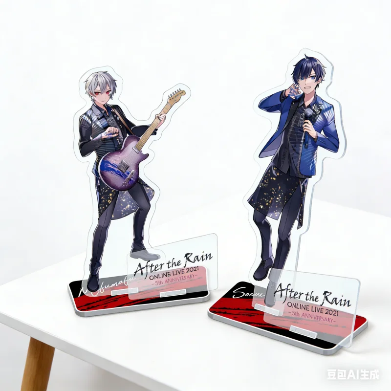 After the Rain ONLINE LIVE Anime Characters Mafumafu Soraru Acrylic Stand Model Plate Office Desk Decorations Fans Gift