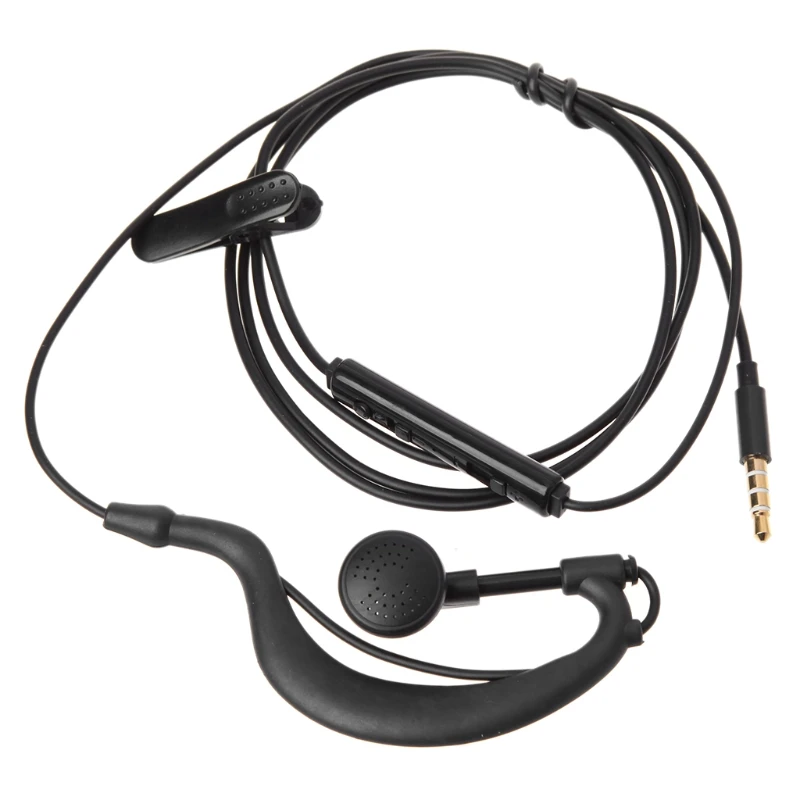 ADWE 3.5mm Jack Single In-Ear Headset Only Mono Headphone With Mic For phone