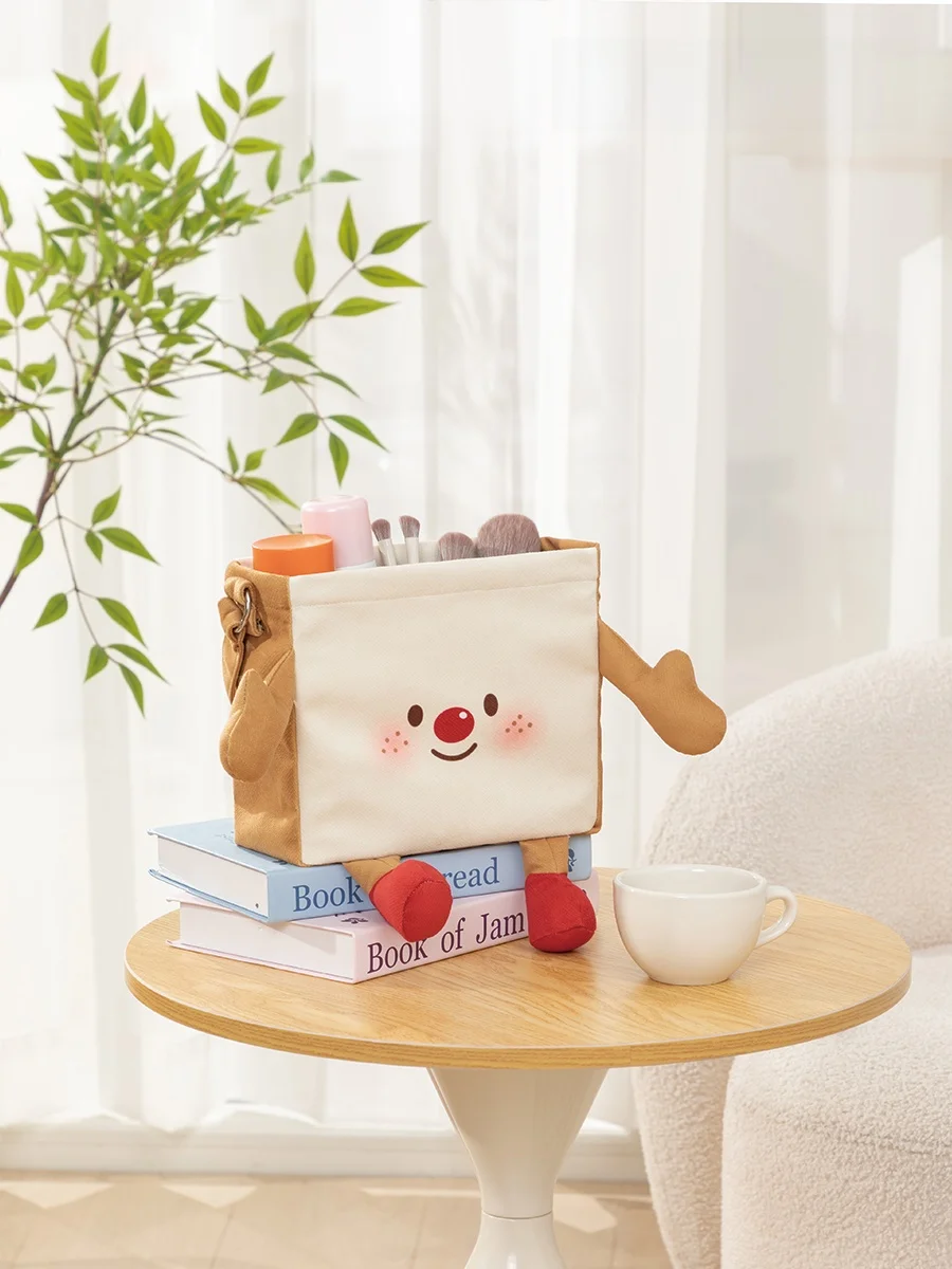 

Adorable Monster Bread Sna Buet Waterproof Hanging Fabric Storage Box Household Desktop Organizer CHYELA AI353