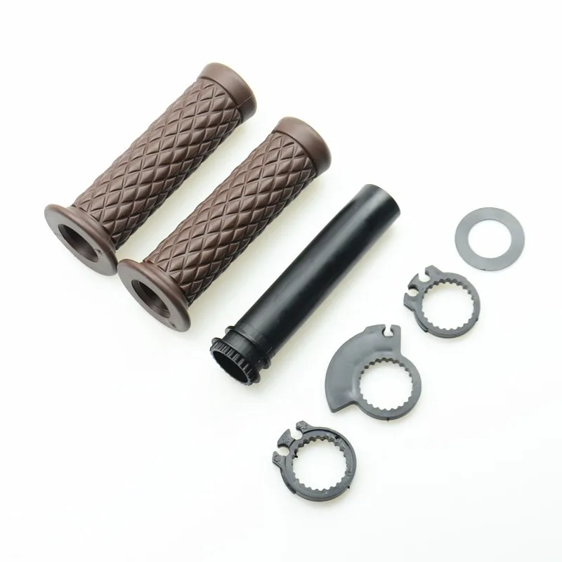 Motorcycle Handlebar Hand Grip for Cafe Racer Bobber Clubman Custom 7/8 inch Vinatge Handle Bar Grips