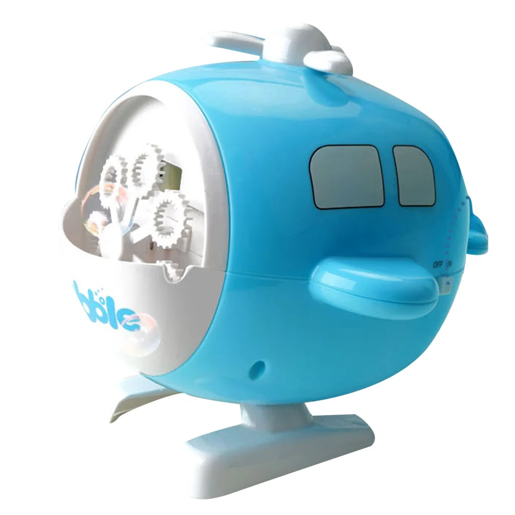 Machine à bulles électrique automatique pour enfants, 1 pièce, fabricant de bulles en plastique, léger, Style de chargement d'hélicoptère, couleur aléatoire