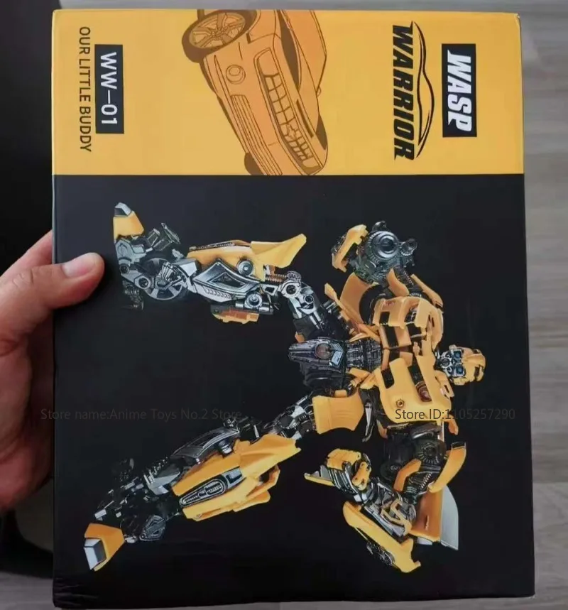 Transformando brinquedo robô filme estúdio série ww01ko bumblebee ação boneca presente de aniversário modelo colecionável caixa original presente na moda
