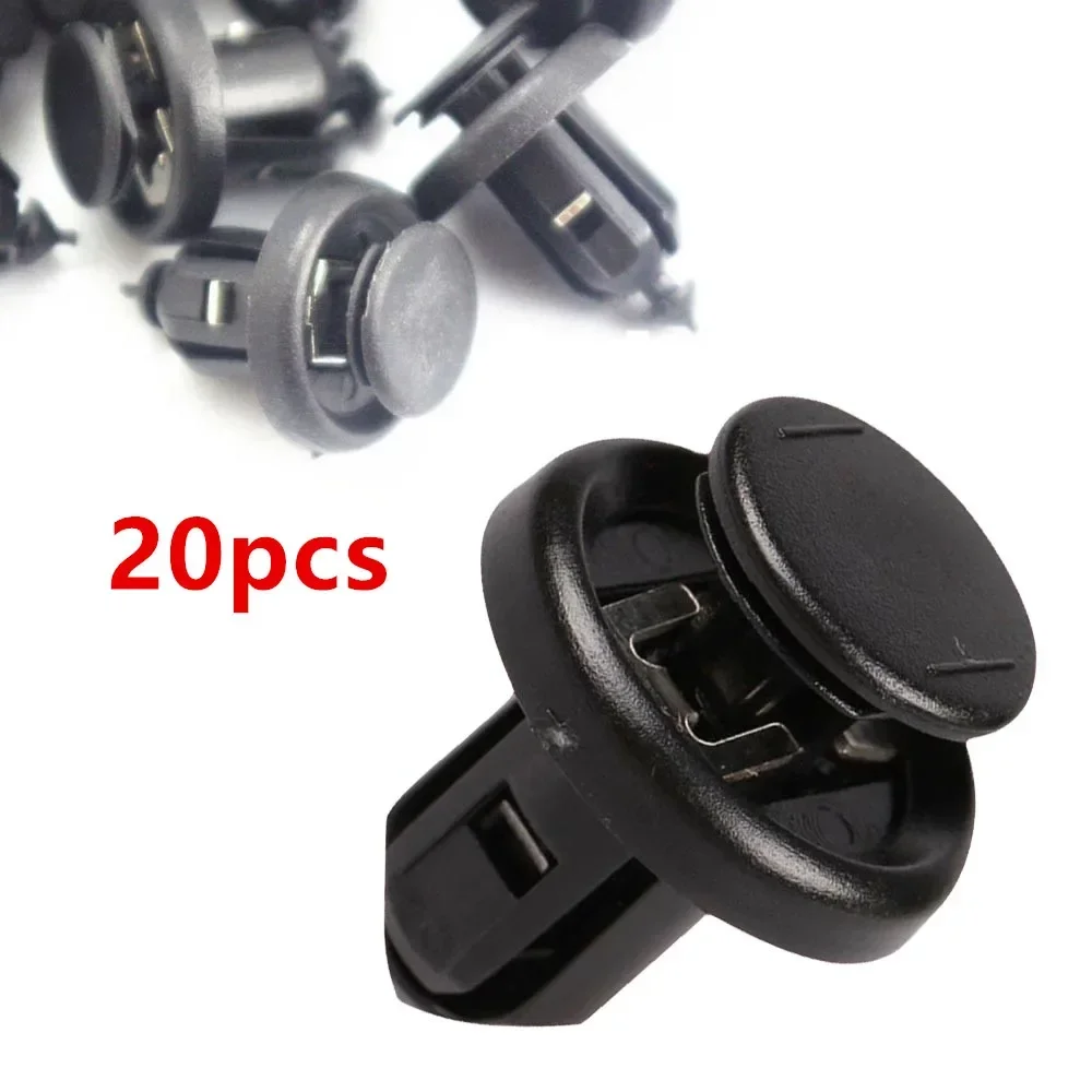 Carhome 20x Car Fastener Clip Front Bumper Fix Clip Push Type Retainer W/ Metal Insert 91505-S9A-003 For Honda Auto Accessorie