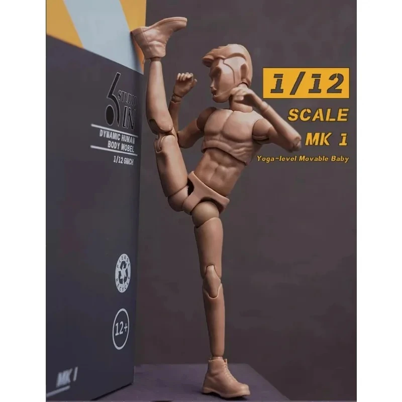 

6in Studio 1/12 Scale Toys Action Figure Super Flexible Dynamic Comic Articulated Body for 6" Dynamic Human Model Collection