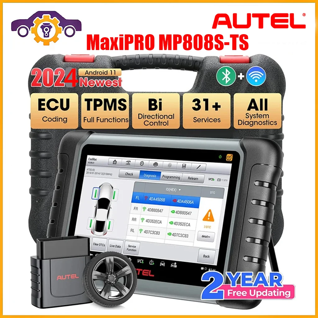 

2024 New Autel MaxiPRO MP808S-TS Car Diagnostic Tools Auto Diagnosis Scanner ECU Coding TPMS Programming PK MP808BT PRO