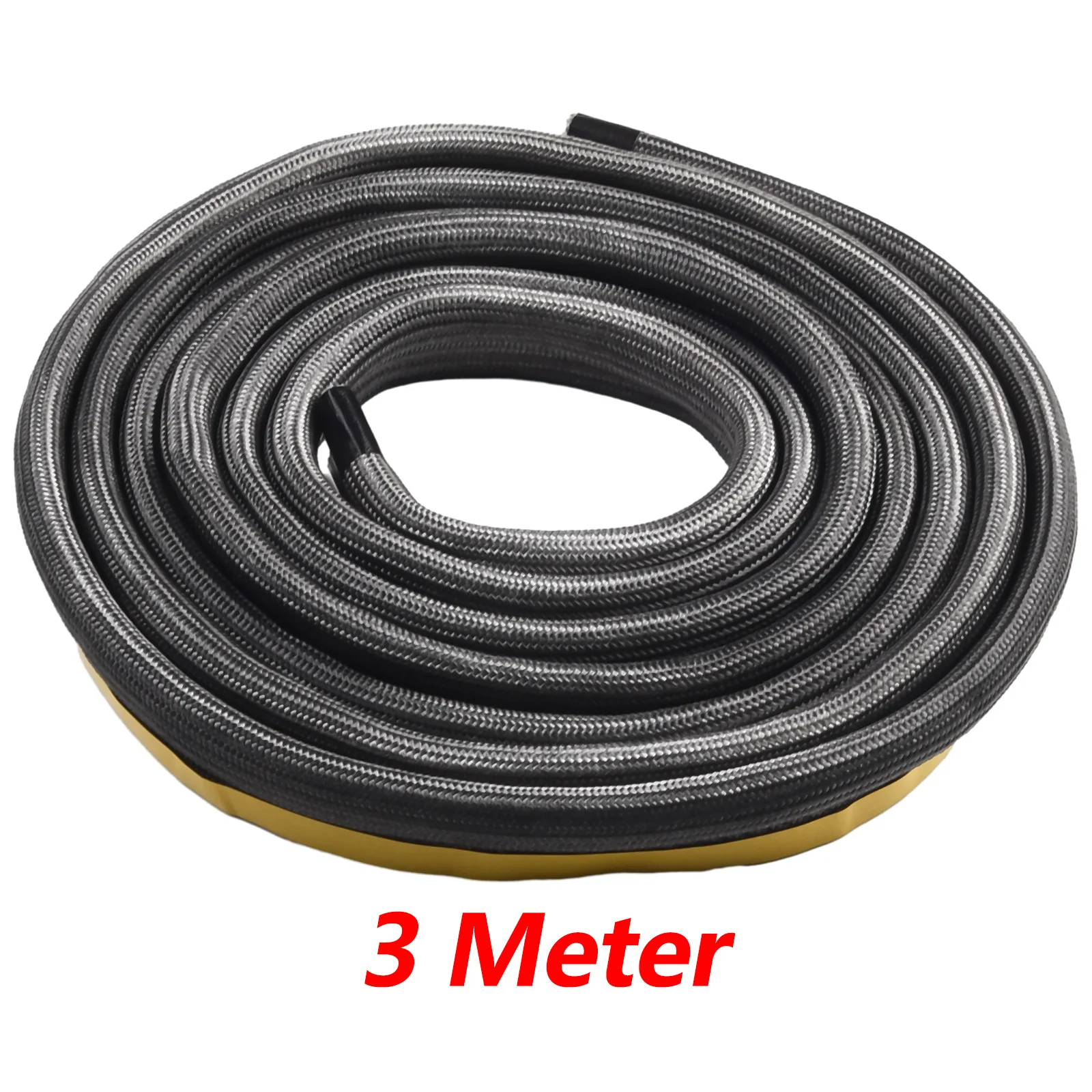 Self-Adhesive Stove Rope Door Seal Log Woodburner Stove Oven Fire Glue Black High Temperature Fireproof Sealing Rope