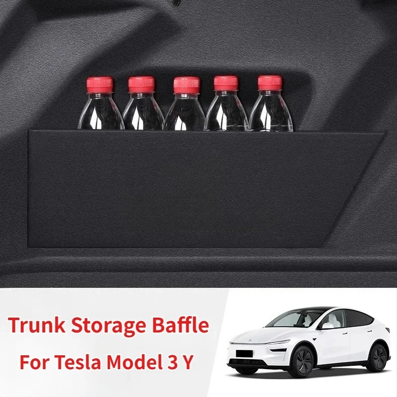 For Tesla Model 3/3+/Y Juniper Accessories Trunk Baffle Tail Box Separate Storage Partitions Board Boot Side Baffles 2017-2025