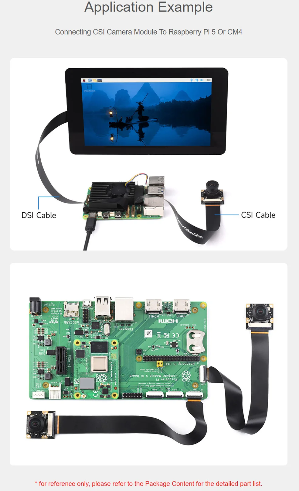 Imagem -04 - Dsi Csi Cabo Fpc Flexível Raspberry pi 22pin para 15pin 200 mm 300 mm 500 mm Telas Dsi Adequado Módulos de Câmera Csi