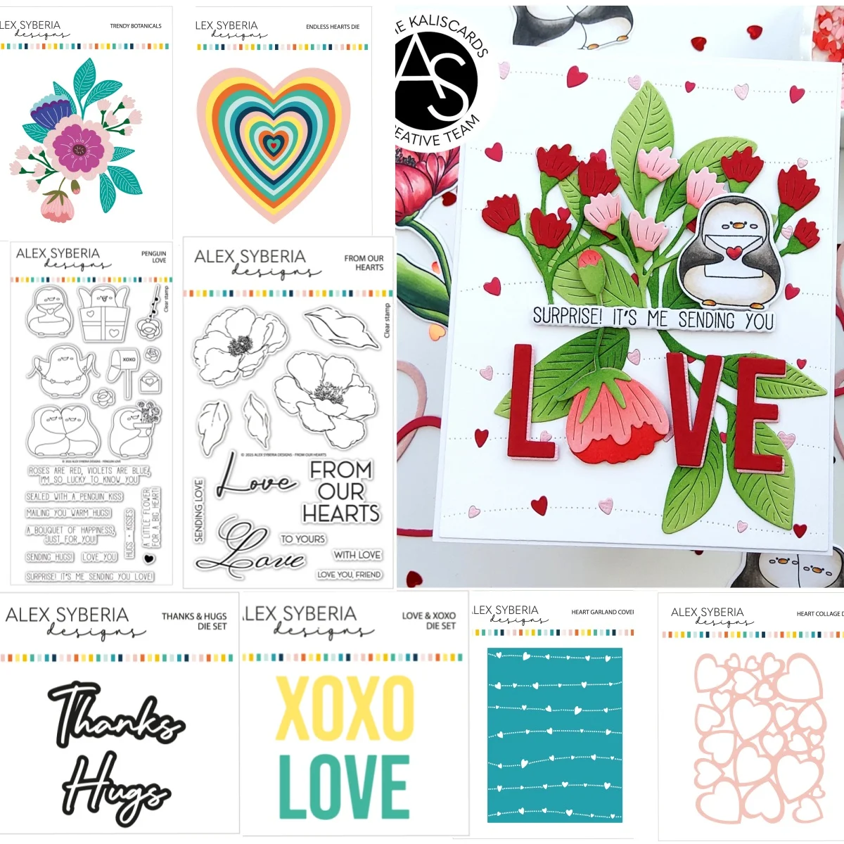 Любовь Сердца Пингвин Цветок XOXO Буква Металлические Вырубные Штампы Прозрачные Штампы DIY Украшения Скрапбукинг Бумажная Карточка Альбом Ремесло 2025 Новый