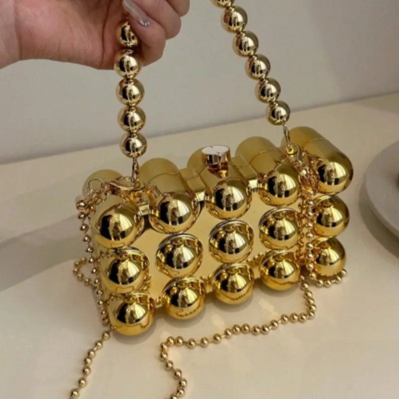 Candy Color Acrylic Evening Bag Women Chain Clutch Purse Trendy Versatile Party Handbag