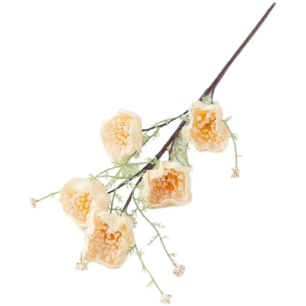 Artificial Flower Arrangement Featuring Azalea Blossoms and Butterfly Motif for Wedding Tablescape Home Accent and Studio Use