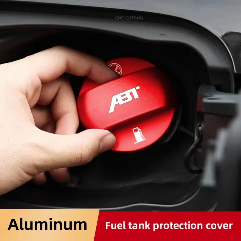 سبيكة سيارة غطاء خزان الوقود حامي شعار غطاء ل Volkswagen VW ABT GTI GOLF 4 5 6 جيتا باسات تيجوان CC MK7 MK8