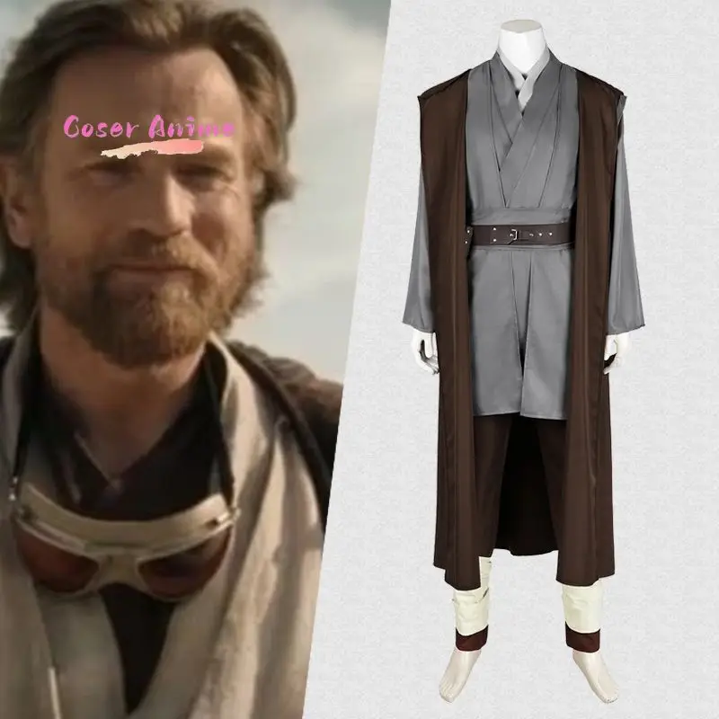 

Костюм для косплея Оби-Вана Кеноби, униформа для Хэллоуина, карнавала, вечеринки, Рождества, одежда для ролевых игр