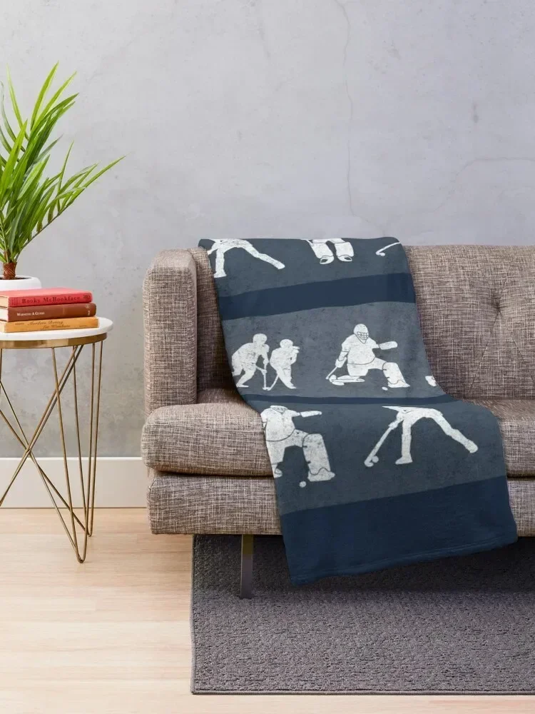 Field hockey Throw Blanket Plush Decoratives Blankets