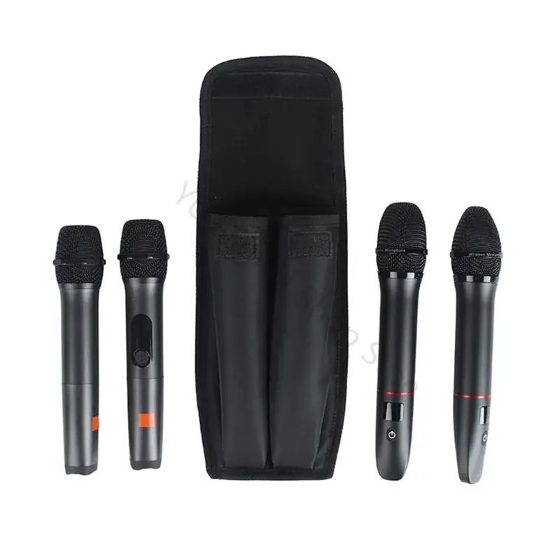 96BA Kompakte Mikrofon-Aufbewahrungstasche mit verstärktem Stoff und ergonomischem Schultergurt für Musiker-Mikrofontasche – Detail 4