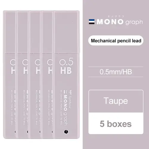 5pcs Japan Tombow Mechanical Pencil Lead MONO Graph 0.5mm Non Breakable Lead Student 2B/HB Activity Lead XCR5-MGL Art Supplies - Image 9