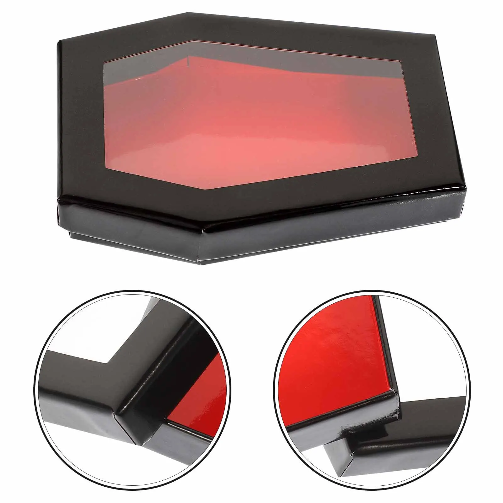 Eyelash Storage Box Reusable Coffin Style Case Compact False Lash Container Portable Organizer Protect Keep Eyelashes