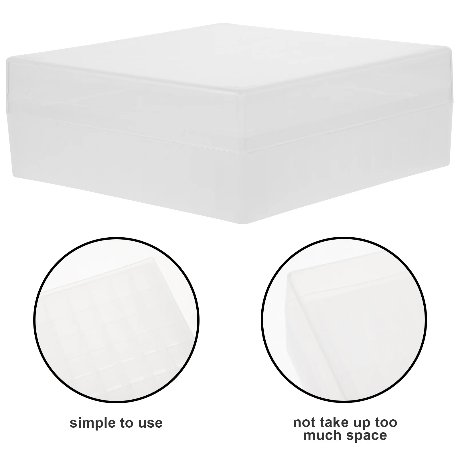 

Freezing Tube Box Storage Tubes Microcentrifuge Rack Test Freezer Containers Laboratory Holder Plastic with Caps