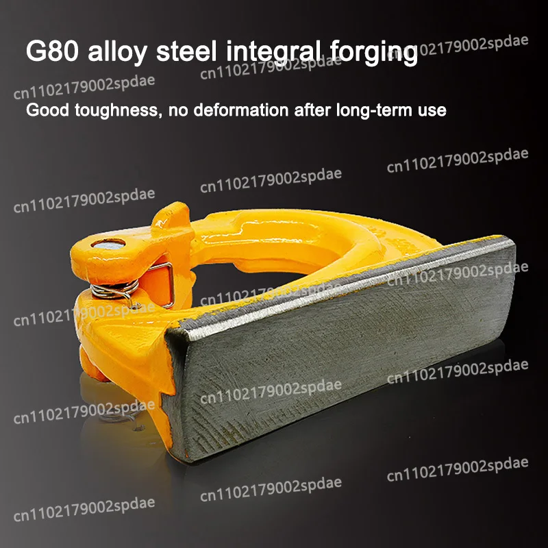 Welded Excavator Lifting Back Hook Heavy Duty Trailer Bucket Towing Hoisting Hook For Engineering Machinery Rigging