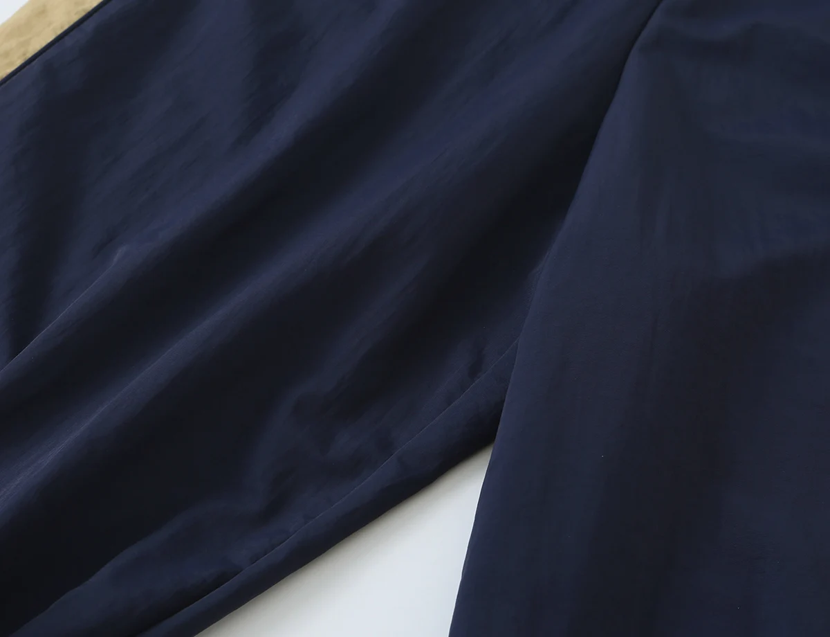 KONDALA Damen Trendiges High-Street Kontrast-Hosen-Set mit Reißverschlussjacke und Hose mit elastischem Bund, Frühherbst 2026, lässiges sportliches Damen-Set – Detail 20