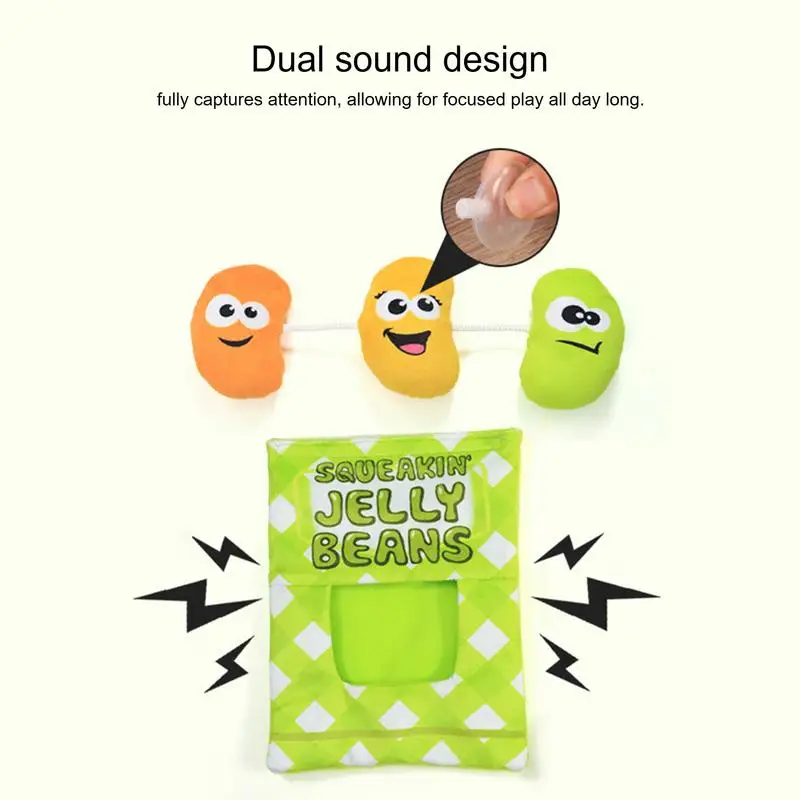 Dog Squeaky Plush Toys Cartoon Teething Toy Squeaky Plushies Reduce Boredom Interactive Toy For Balcony, Backyard and Bedroom