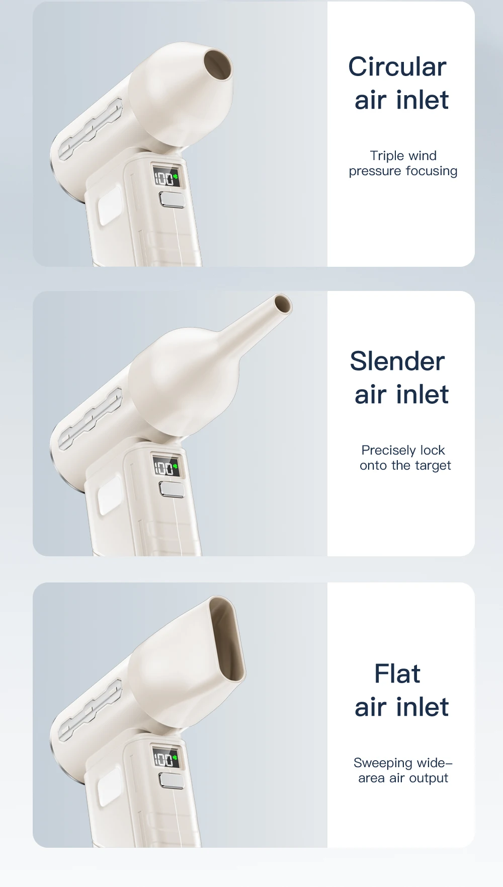 Mini Portable Air Blower 380000RPM Six-speed regulation Turbo Jet Fan High Speed Car Vacuum Cleaner Computer Keyboard Duster