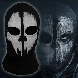 Unisex Cotton Balaclava Ghost Skeleton Mask Skull Ski Headwear Scarf Hood Motorcycle Helmet for Outdoor Motorcycle Hiking