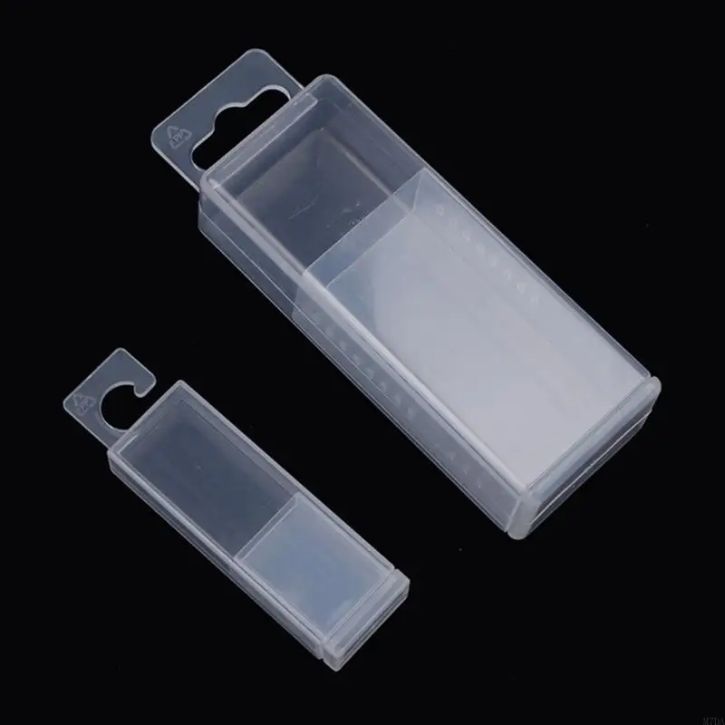 M7DA Portable Telescopic Drill Bit Organizers Box Transparent Plastic Milling Cutter Storage Case for Easy Tool Management