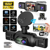 WIFI APP 360° Car Camera 4Lens 1080P Dash Cam Video Recorder 24H Parking Monitor Car DVR Rear View Camera Night Vision Black Box