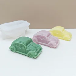 Cute Beetle Car Candle Mold Classic Nostalgic Beetle Car Aroma Candle Silicone Moulds