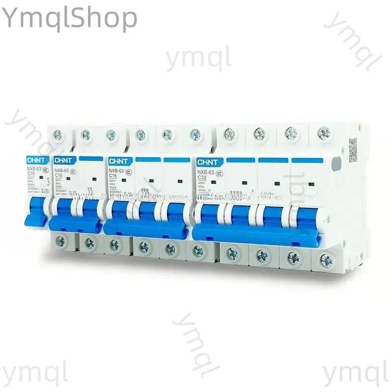Replacement Miniature Circuit Breaker MCB For NXB-63 DZ47 1-63A 1P 2P 3P 4P DIN Rail with Indicator