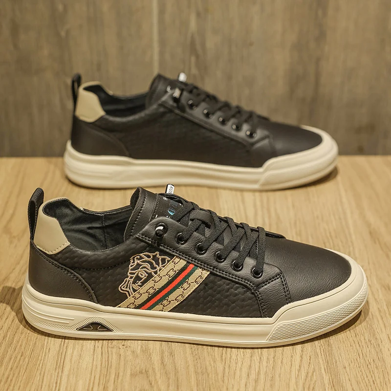 

2025 Spring New Rubber-Plastic Sole Casual Board Sneakers for Outdoor Sports - Comfortable, Soft, Slip-Resistant, Durable, and T