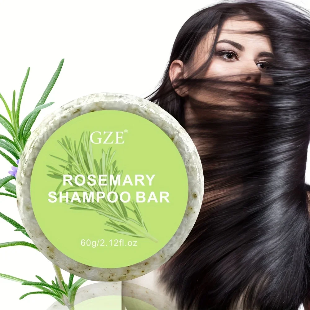 GZE Rosemary Hair Strengthens Shampoo Bar: Cleanses and Helps Strengthen Weak and Brittle Hair