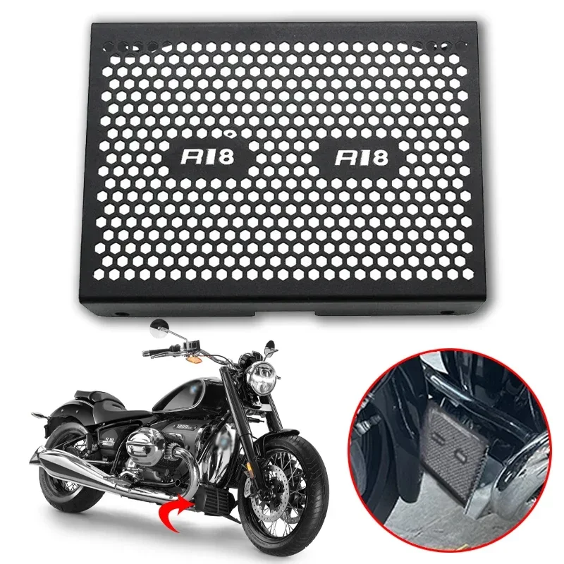 

R18 Motorcycle Accessories Aluminium Radiator Grille Guard Protector Grill Cover Protection Fit For BMW R-18 Classic 2021-2022