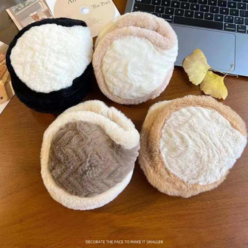 New Foldable Plush Warm Earmuff Cold Protection Thickened Ear Warmer Ear Protector Soft Plush Ear Cover Winter