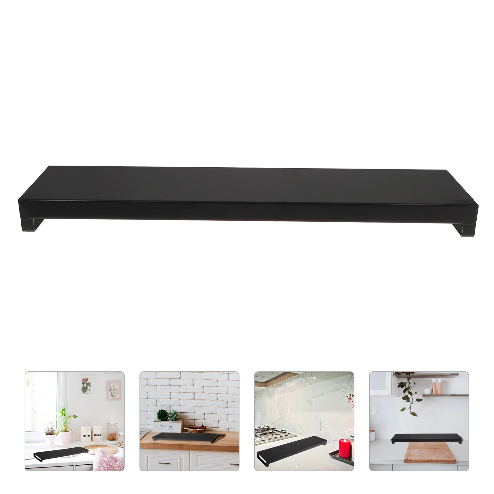 

45-80cm Retractable Spice Rack Household Kitchen Organizer Adjustable Seasoning Shelf Iron Desktop Cabinet Organizer Practical