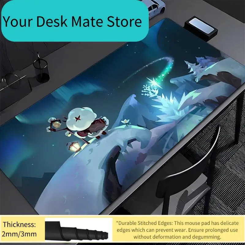 Mouse Pad Kawaii Cartoon Dragon Desk Mouse Mat Laptop Anime Cookies Run Kingdom Mousepad PC Cute Gamer Cabinet Keyboard Pad Gift