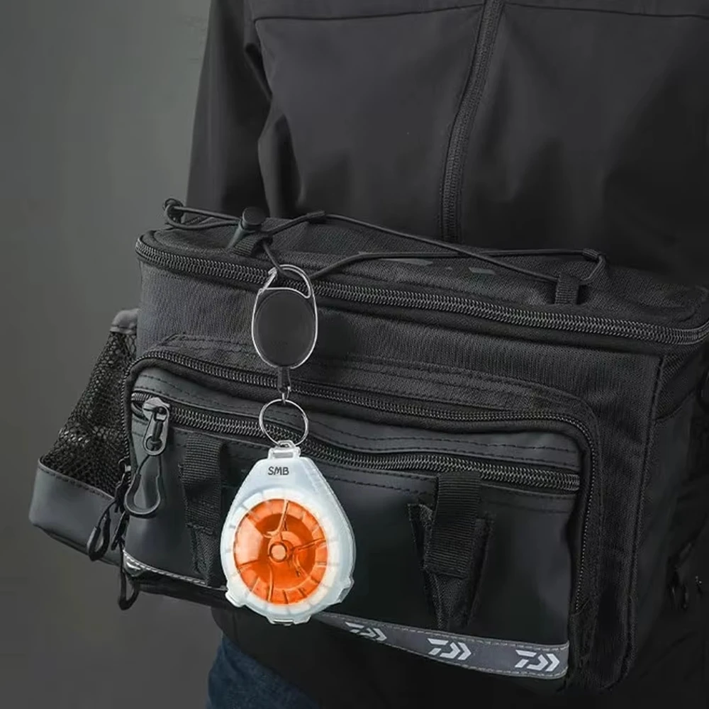 

Portable Multifunctional Carbon Line Box - Fishing Reel Storage Case with Anti-Reverse Mechanism & Integrated Tool Compartment