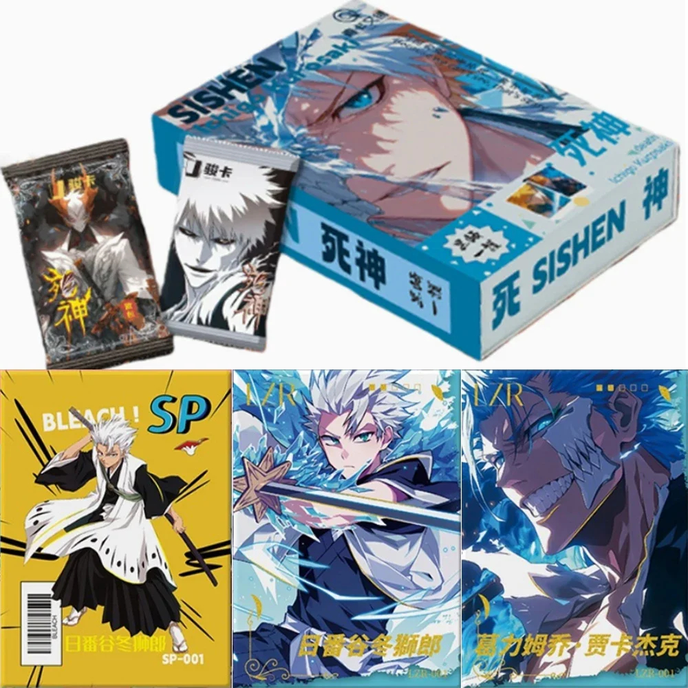 

Bleach Anime Trading Cards Booster Box - Official Kurosaki Ichigo Hitsugaya Toshiro Grimmjow Jaegerjaquez Collectible Cards with